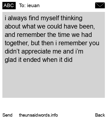 unsent message to ieuan
