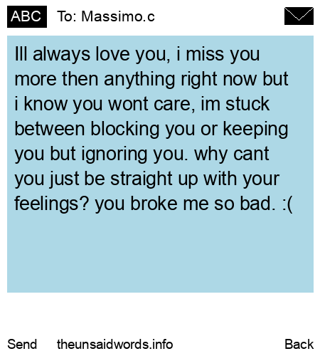 unsent message to Massimo.c