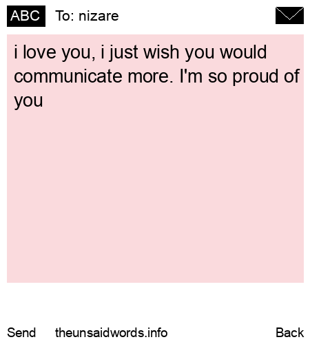 unsent message to nizare