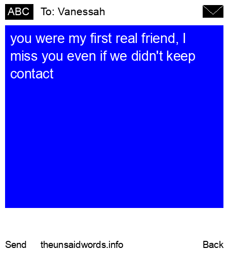 unsent message to Vanessah