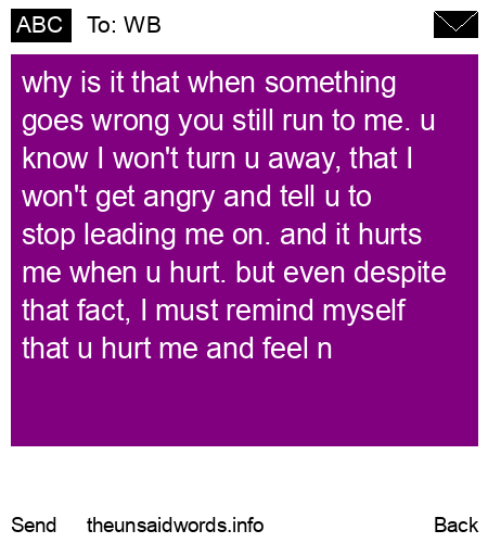 unsent message to WB