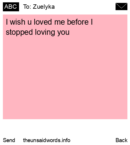 unsent message to Zuelyka 
