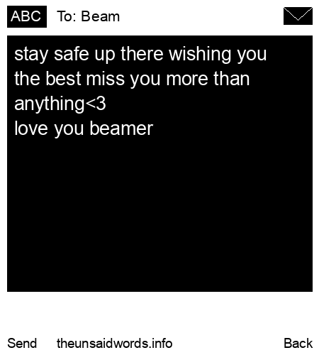 unsent message to Beam
