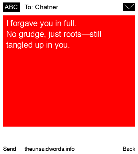 unsent message to Chatner
