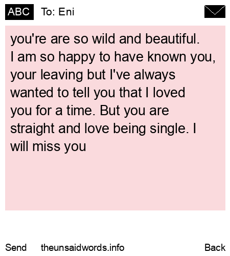 unsent message to Eni