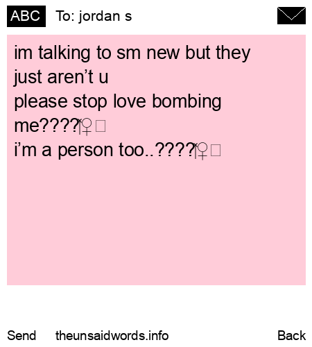 unsent message to jordan s