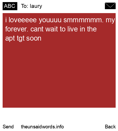 unsent message to laury