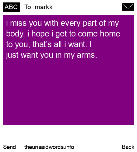 unsent message to markk
