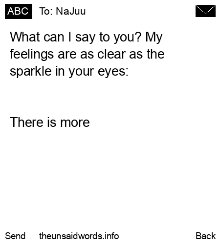 unsent message to NaJuu