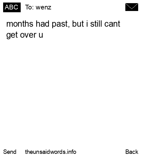 unsent message to wenz