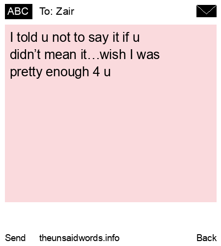 unsent message to Zair