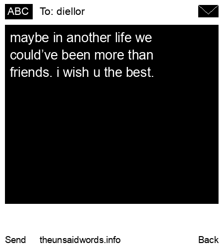 unsent message to diellor