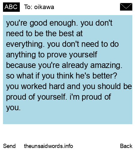 unsent message to oikawa
