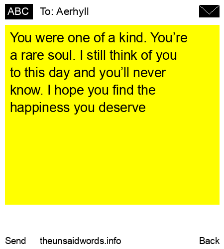 unsent message to Aerhyll