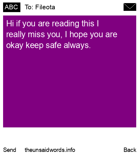 unsent message to Fileota