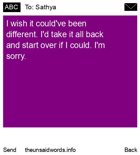 unsent message to Sathya