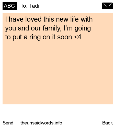 unsent message to Tadi