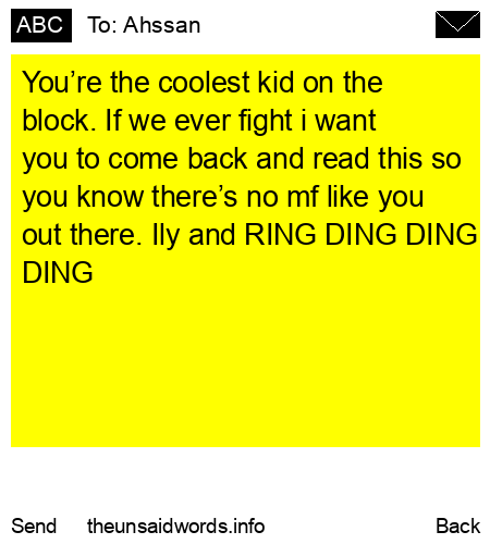 unsent message to Ahssan