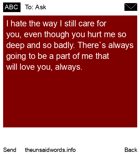 unsent message to Ask