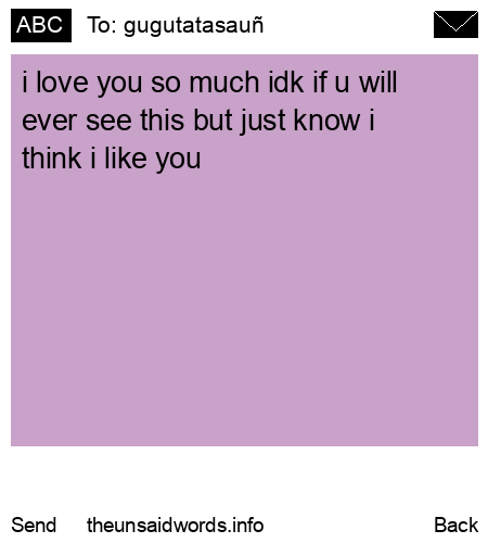 unsent message to gugutatasauñ