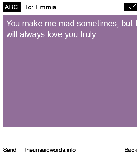 unsent message to Emmia