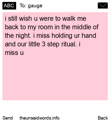 unsent message to gauge