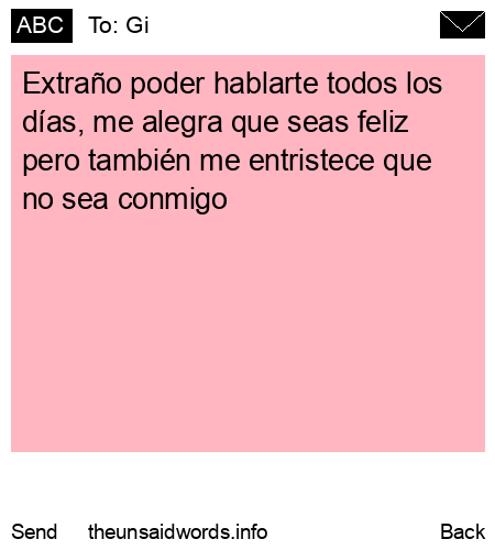 unsent message to Gi