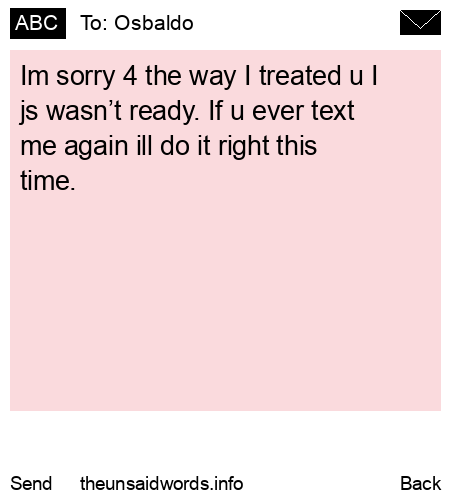 unsent message to Osbaldo 