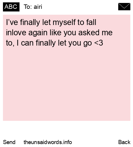unsent message to airi