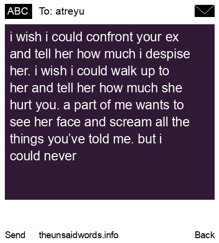 unsent message to atreyu