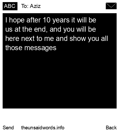 unsent message to Aziz