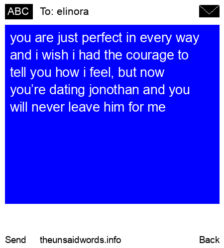 unsent message to elinora