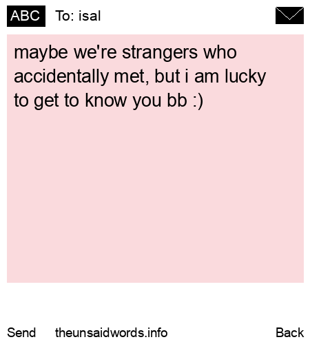 unsent message to isal