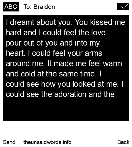 unsent message to Braidon.