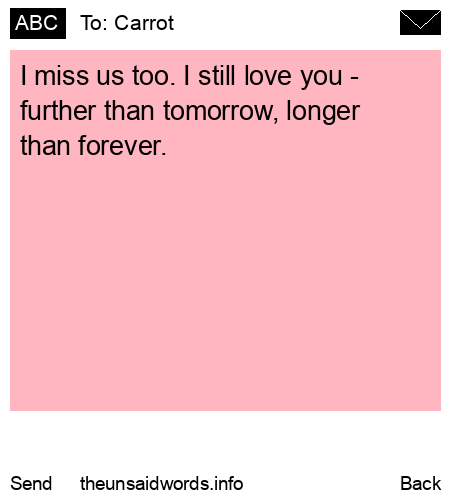 unsent message to Carrot