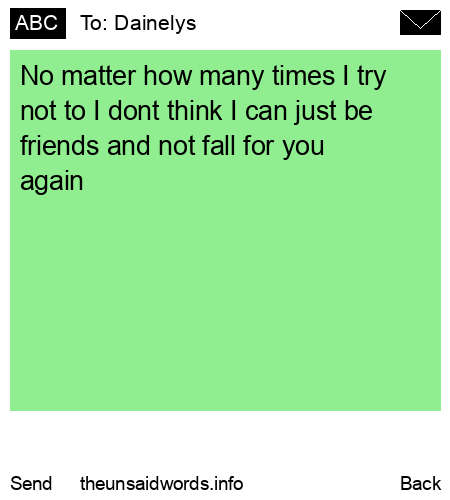 unsent message to Dainelys 