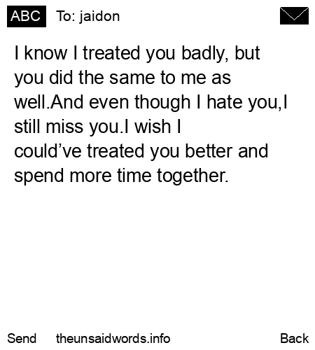 unsent message to jaidon