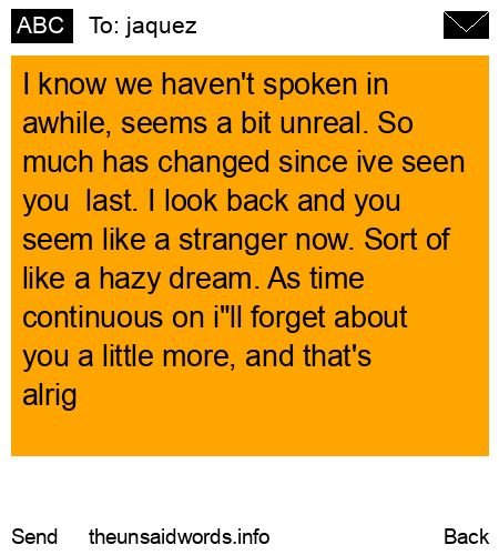 unsent message to jaquez