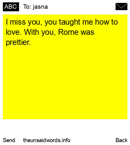 unsent message to jasna