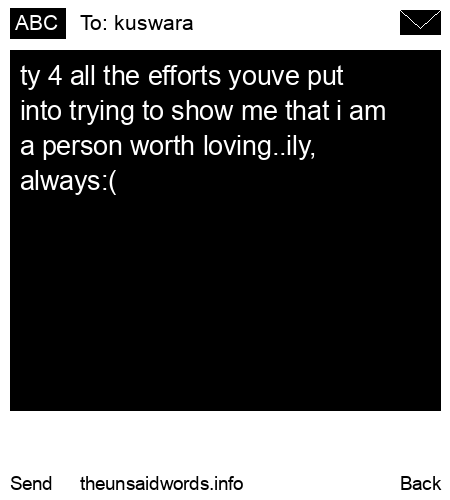 unsent message to kuswara