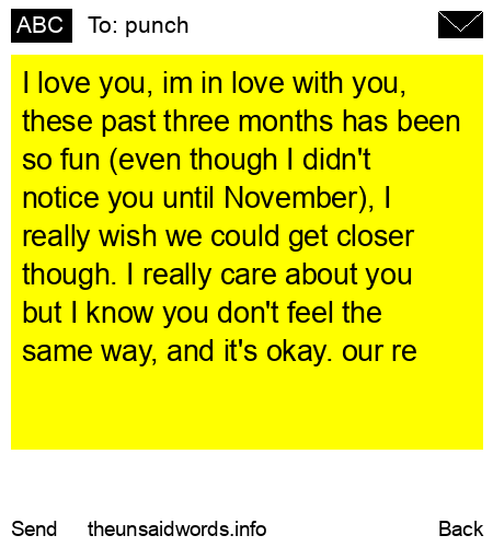 unsent message to punch