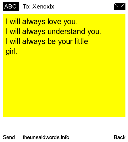 unsent message to Xenoxix