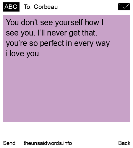 unsent message to Corbeau