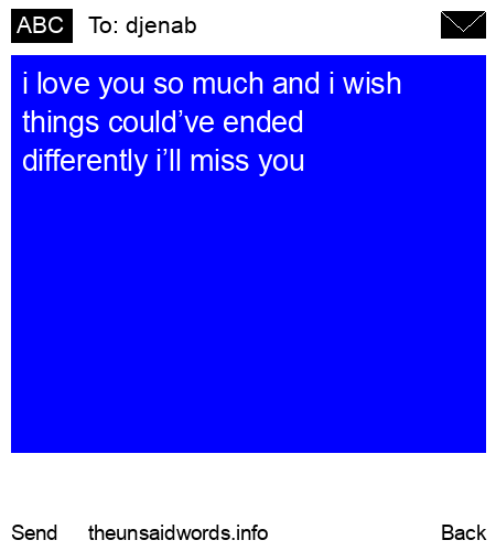 unsent message to djenab