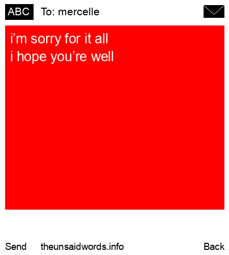 unsent message to mercelle