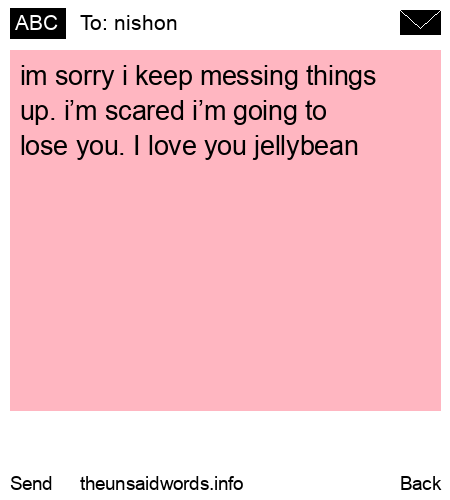 unsent message to nishon 