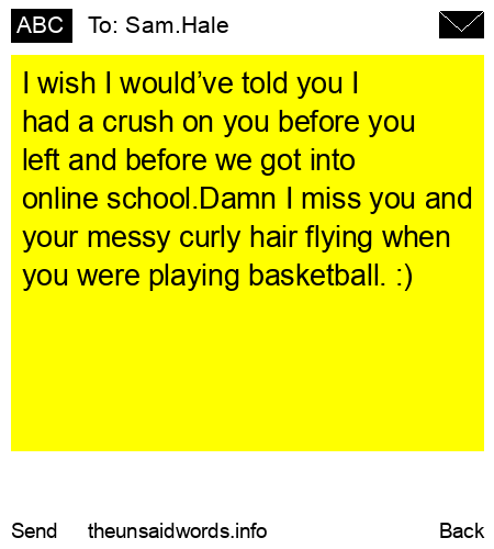 unsent message to Sam.Hale