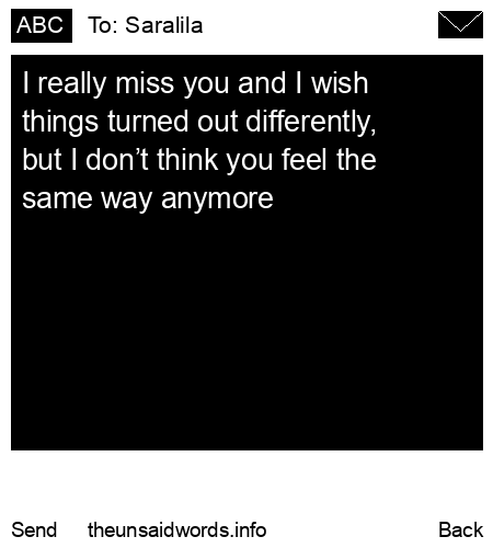 unsent message to Saralila