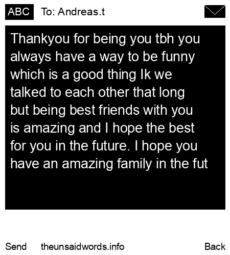 unsent message to Andreas.t