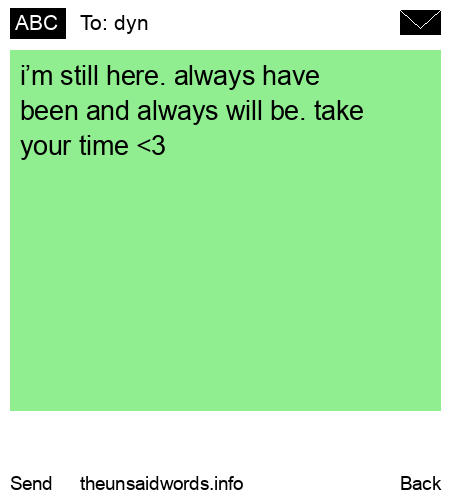 unsent message to dyn